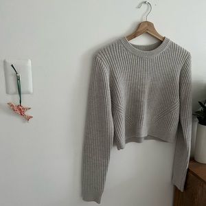 Aritzia Wilfred Free Grey Sweater